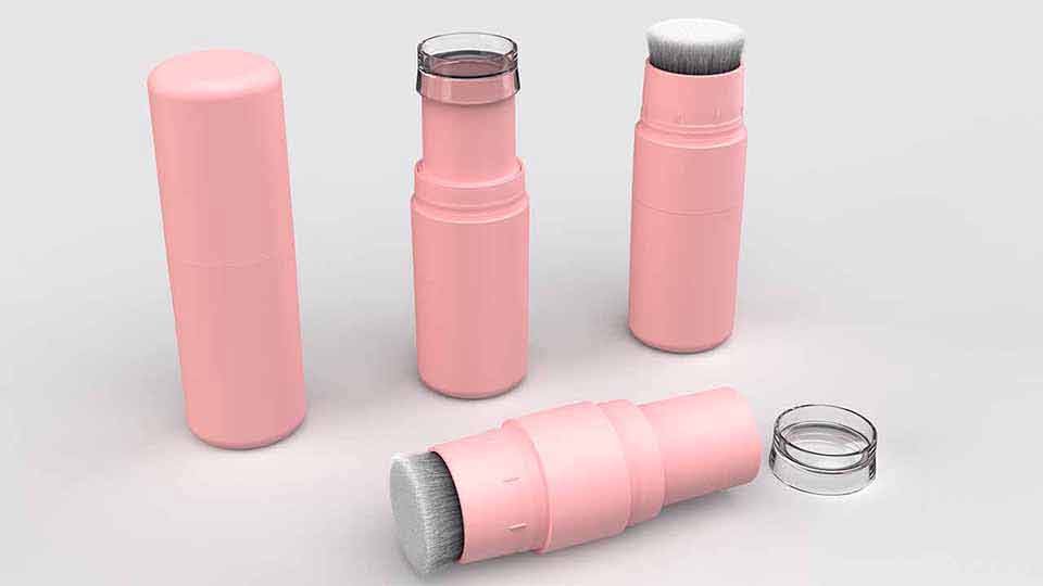 Pulverpindsrør med børstehoved Pulverpindsrør med børstehoved